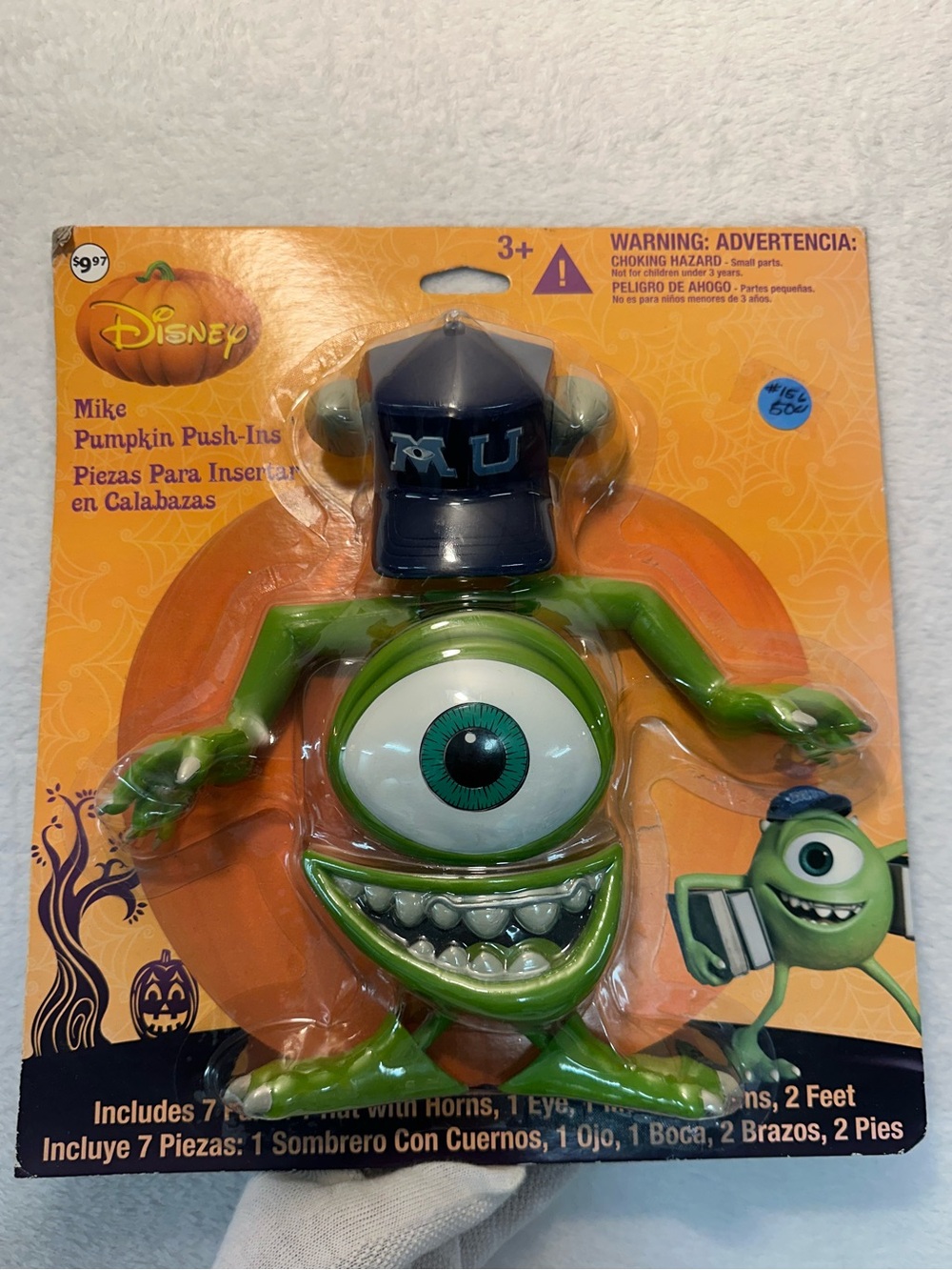 Disney’s MU Mike Pumpkin Push-ins Decor